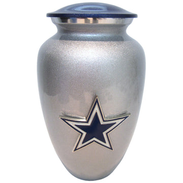Cowboys Football Classic Vase Cremation Urn 