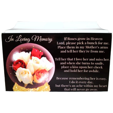 Woman's Globe Fiberglass Box Cremation Urn