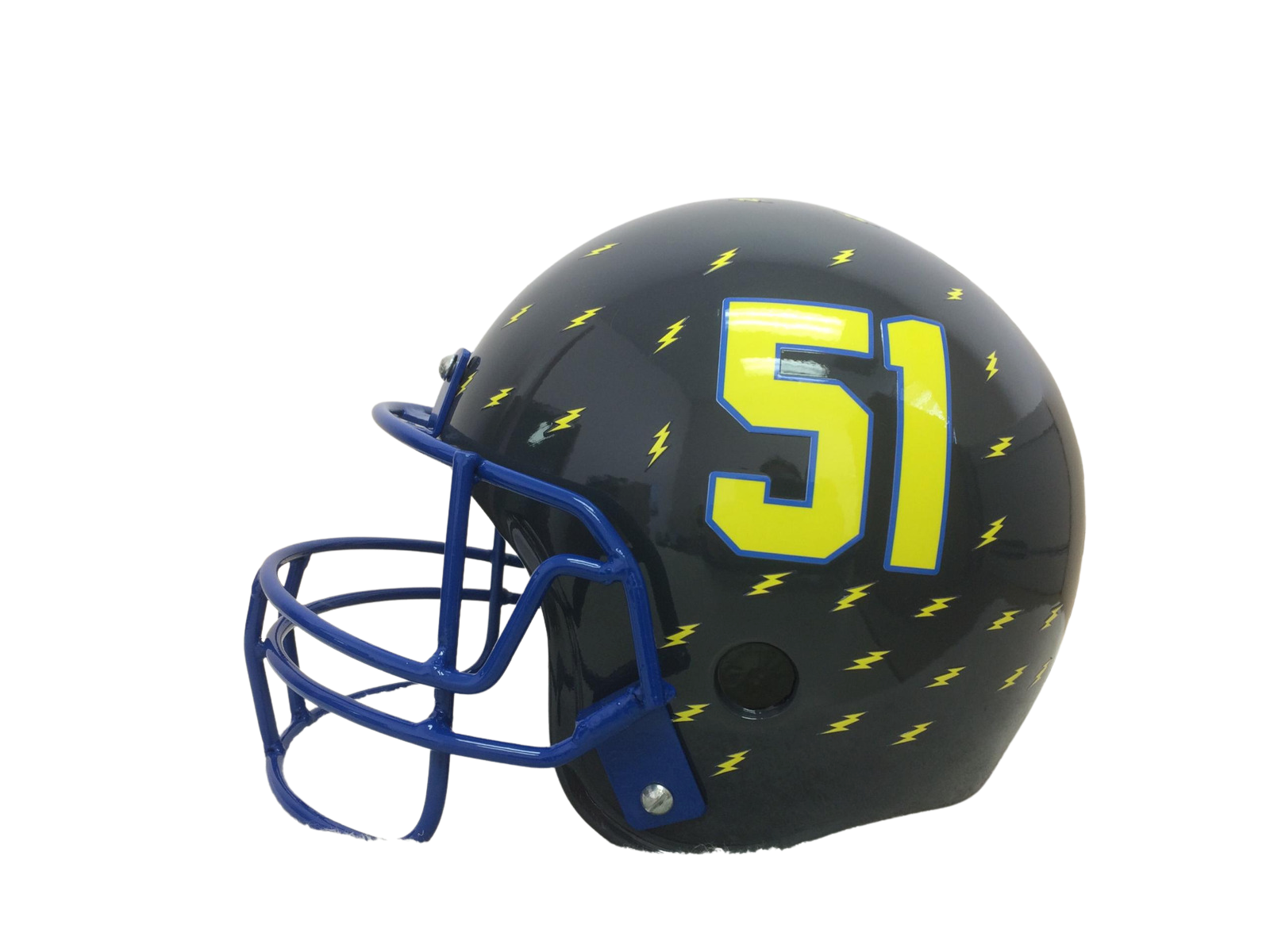 Football Cremation Urn & Kansas City Chiefs Hover Helmet Décor