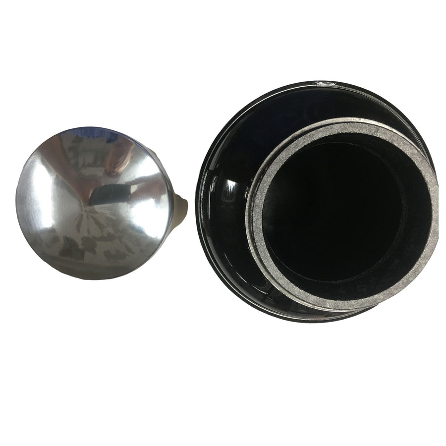 Urna de cremación de aluminio de 3 anillos negra 