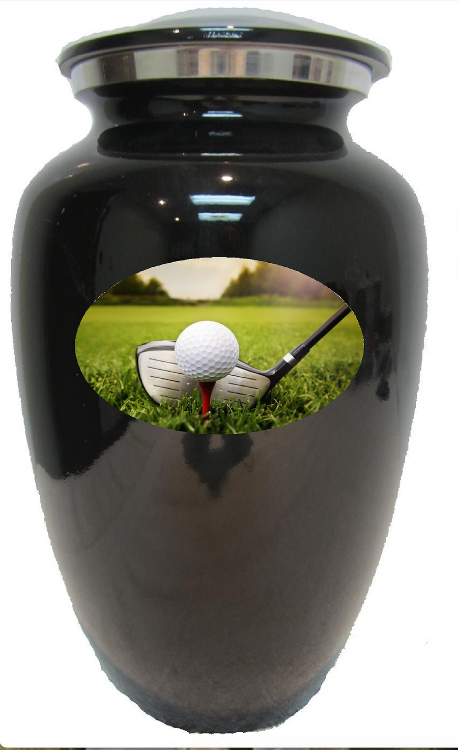 Black Golf Classic Vase Cremation Urn – 141