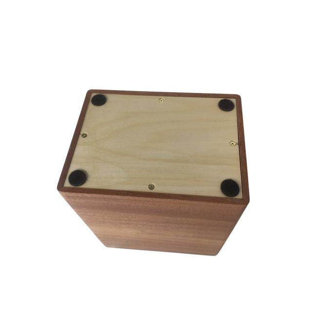 Urna de cremación con caja de madera de nogal premium para veteranos - T121