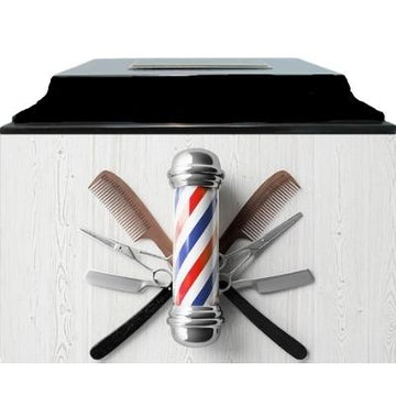 Barber Fiberglass Box Cremation Urn