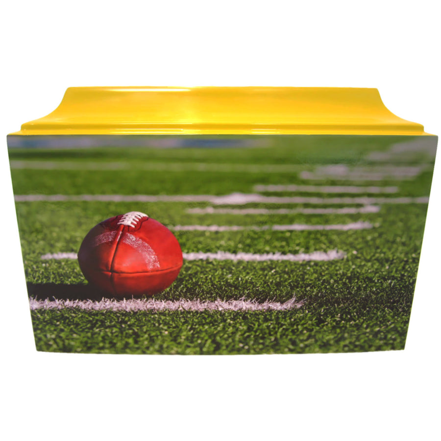 Custom Football Fiberglass Box Cremation Urn