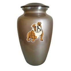 Urne de crémation de vase de partage classique avec image personnalisée pour animaux de compagnie
