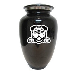 Urna de cremación con jarrón clásico con imagen personalizada para mascotas
