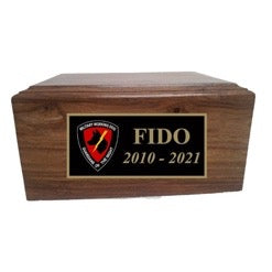 Pet Large Wooden Box Cremation Urn