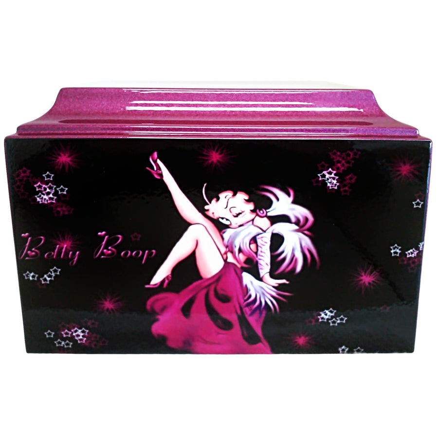 Purple Betty Boop Fiberglass Box Cremation Urn