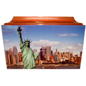 Statue of Liberty Fiberglass Box Cremation Urn