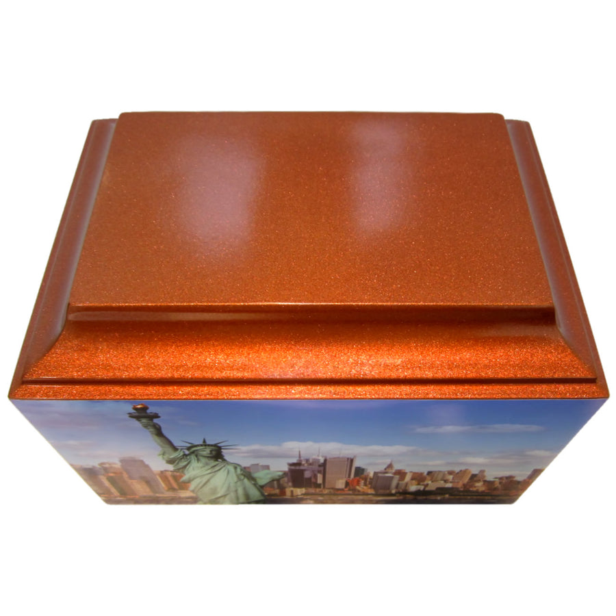 Statue of Liberty Fiberglass Box Cremation Urn - 803