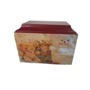 Teddy Bear Fiberglass Box Cremation Urn