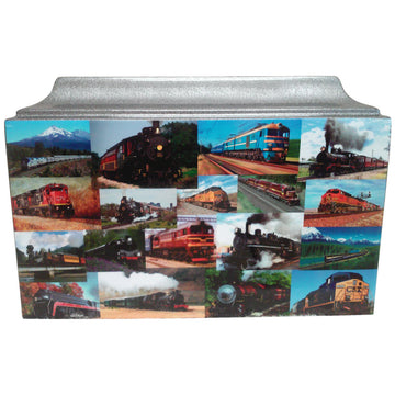Vintage Railroad Train Fiberglass Box Cremation Urn